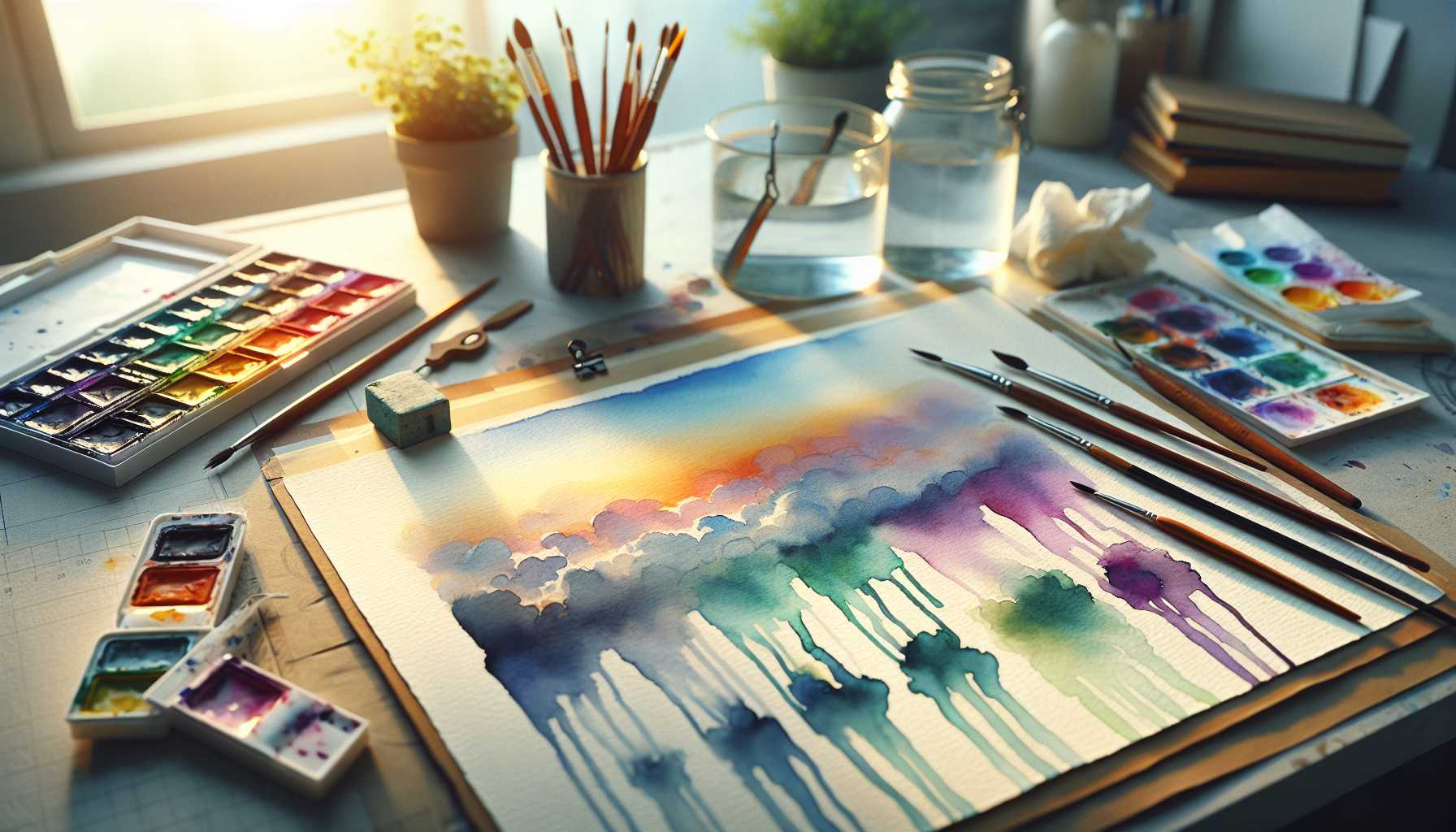 Die Grundlagen der Aquarell-Lasuren: Flache, Verlaufende und Variegierte Techniken erklärt