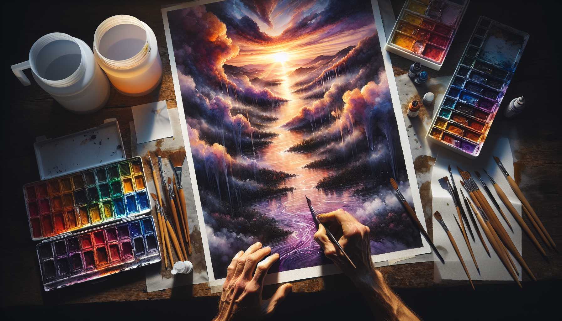 Erste Schritte mit Nass-in-Nass Aquarell: Ein einfacher Leitfaden für Anfänger