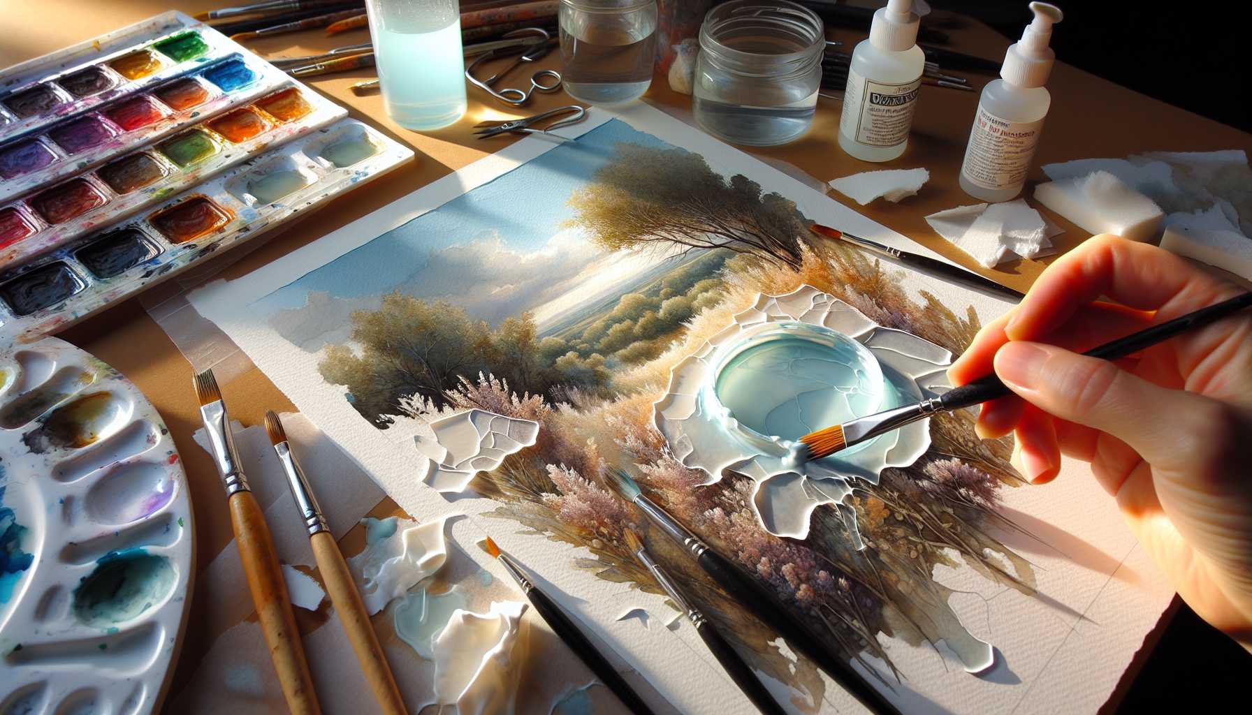Meistern Sie die Kunst der Aquarellmalerei mit Maskierflüssigkeit: Wichtige Tipps und Tricks