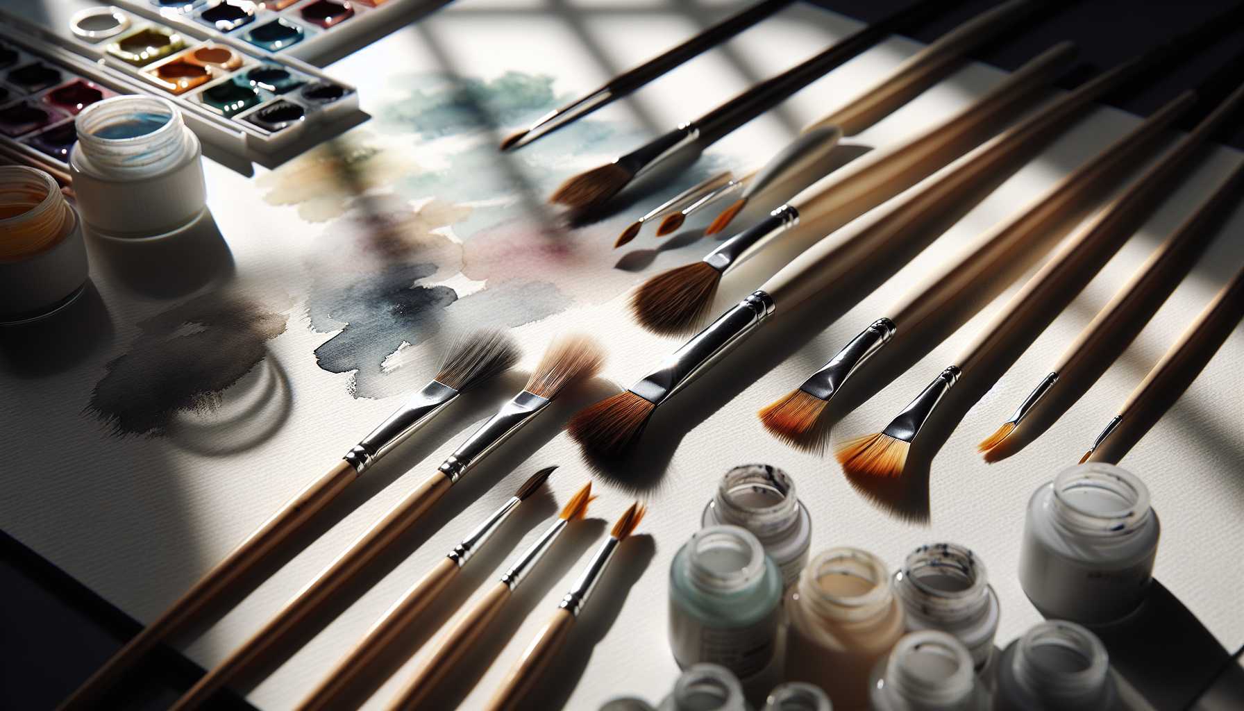 Aquarell- vs. Acrylpinsel: Ein Anfängerleitfaden