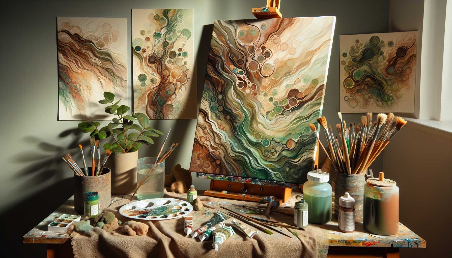 Abstrakte Naturkunst: Anleitung für organische Formen und Muster