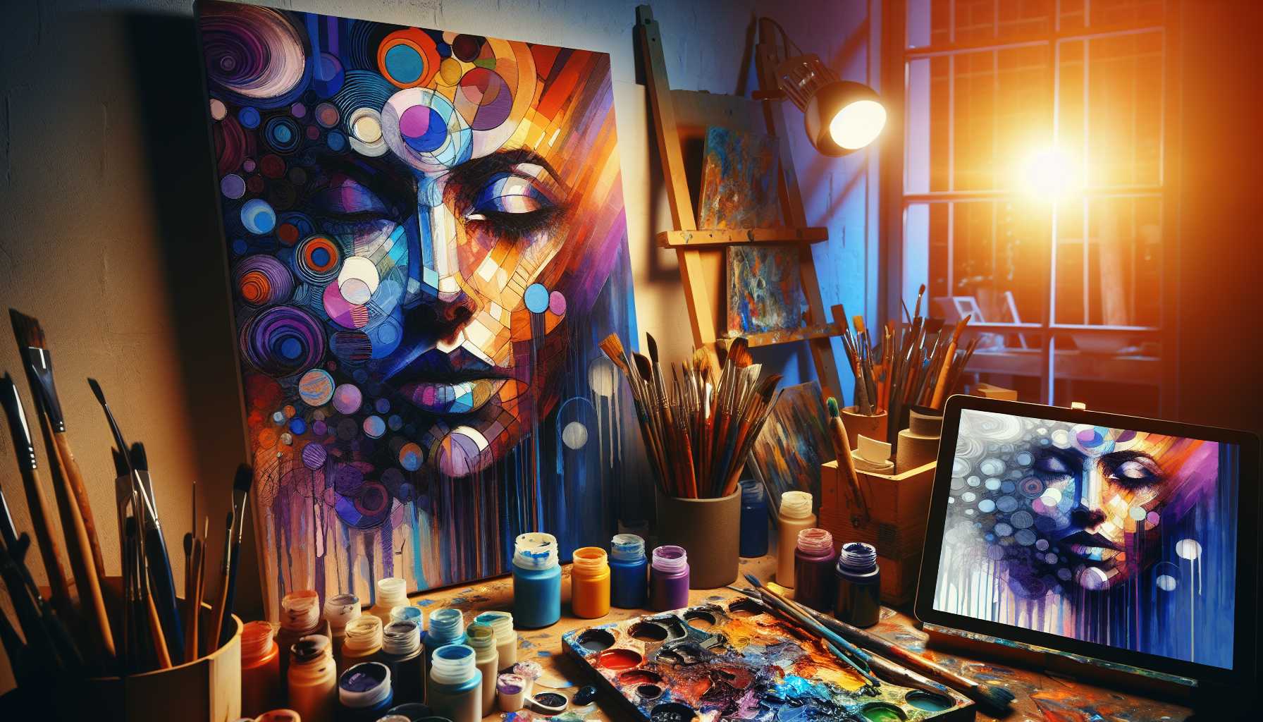 Abstrakte Porträttechniken: Die menschliche Form kreativ interpretieren