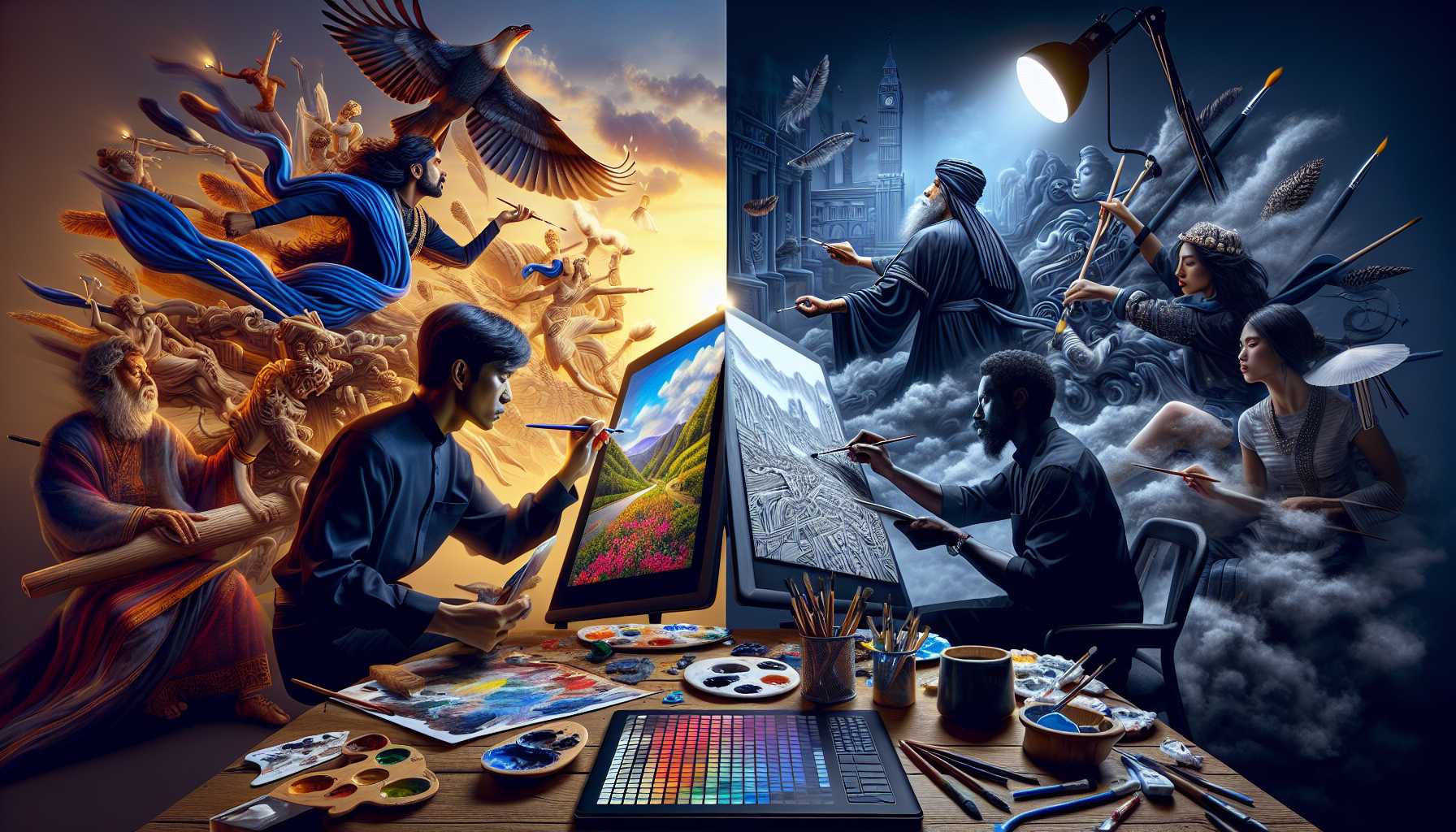 Speedpainting-Strategien: Techniken zur schnellen Kunstproduktion