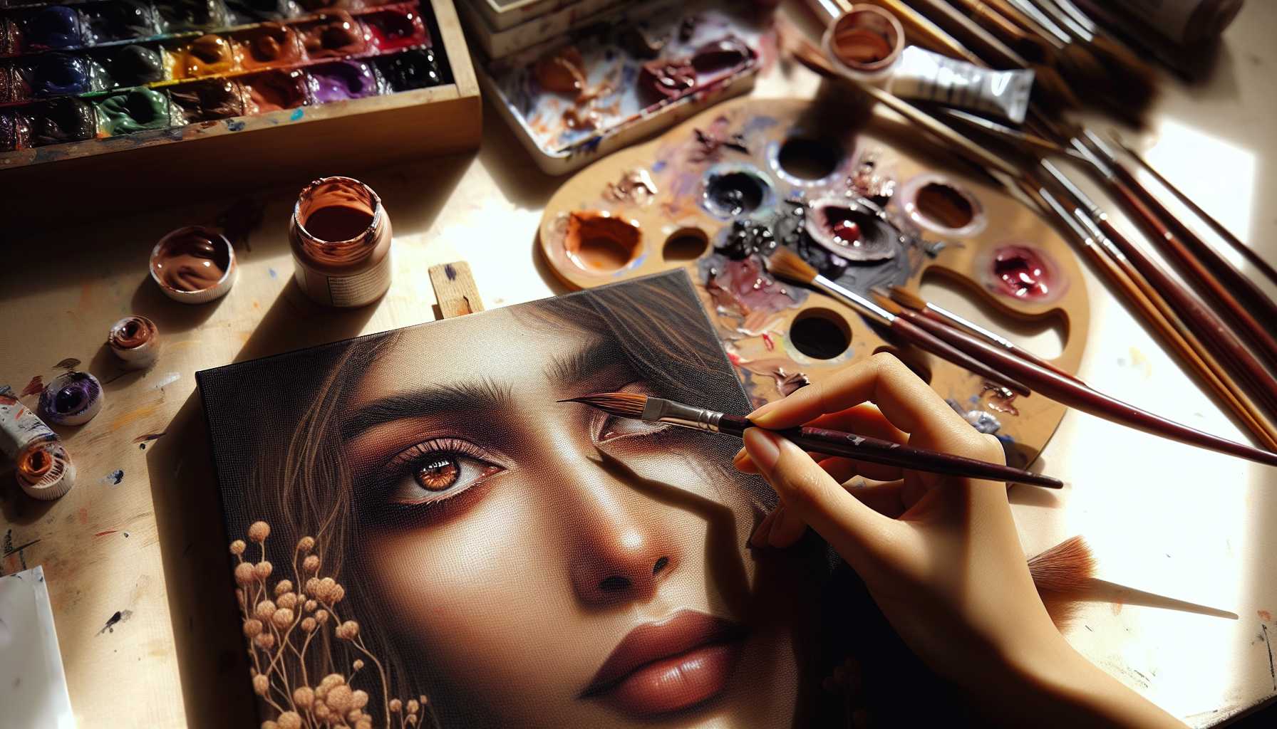 Augen und Lippen malen: Kompletter Leitfaden für realistische Porträts