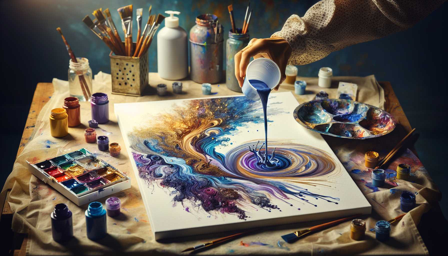 Paint Pouring für Anfänger: Schritt-für-Schritt Anleitung zur abstrakten Kunst