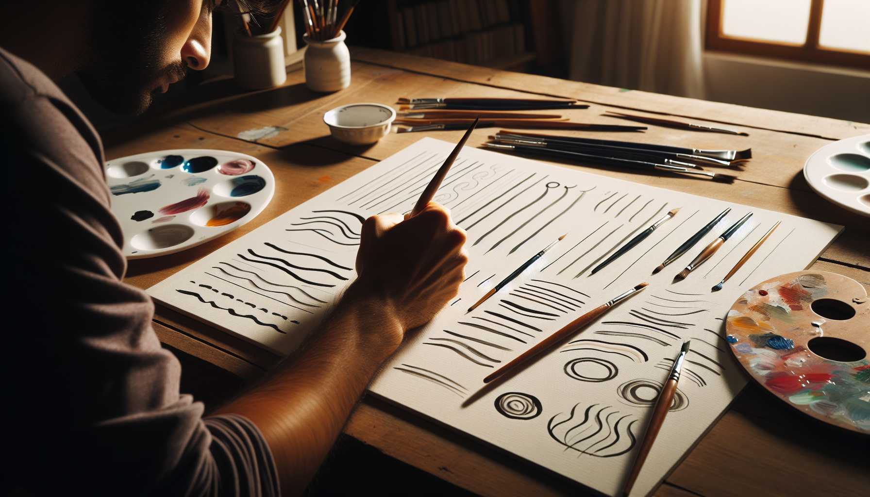 Grundlegende Pinselfertigkeiten entwickeln: 7 wichtige Übungen für angehende Maler