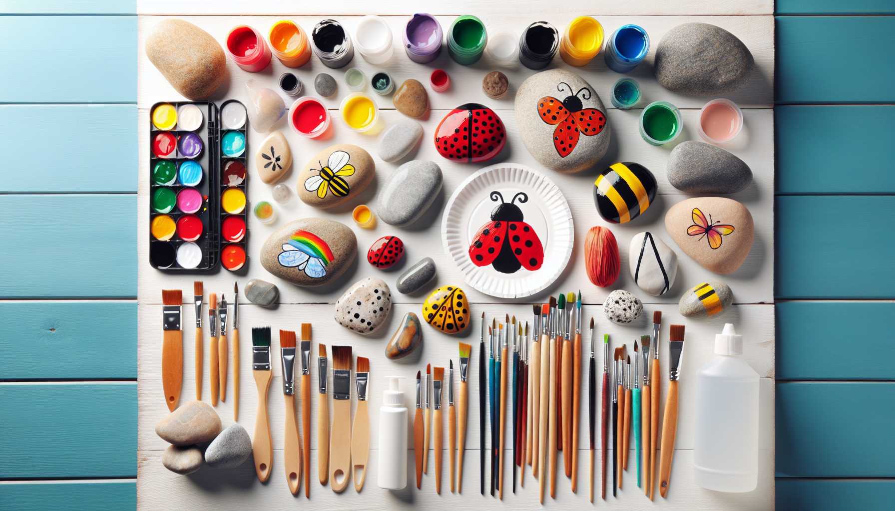 15 Einfache Steinmalerei Ideen für Anfänger - Materialien & Anleitungen