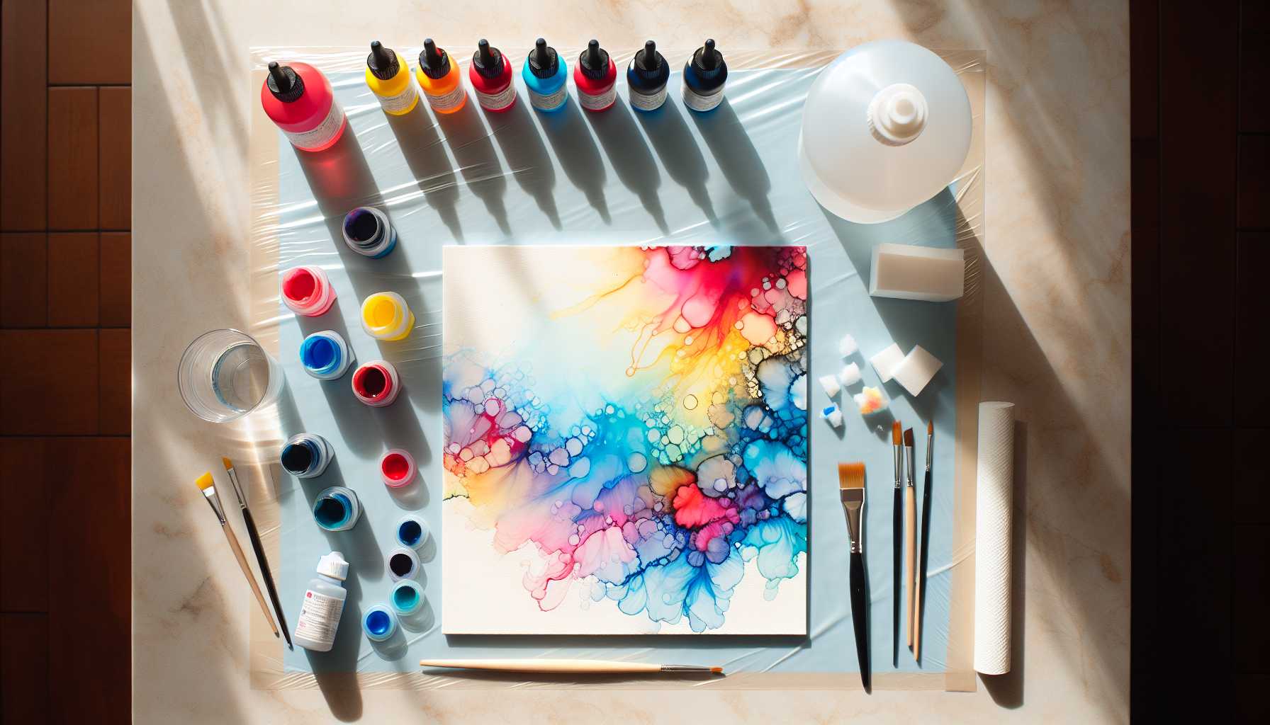 Alkoholtinten-Kunst für Anfänger: Praktischer Leitfaden für Ihr erstes Kunstwerk