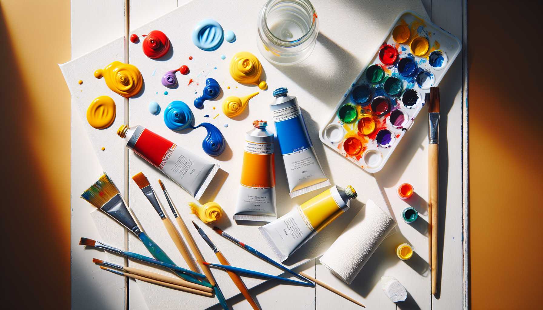 10 Einfache Leinwandmalerei-Ideen mit nur Grundfarben für Anfänger