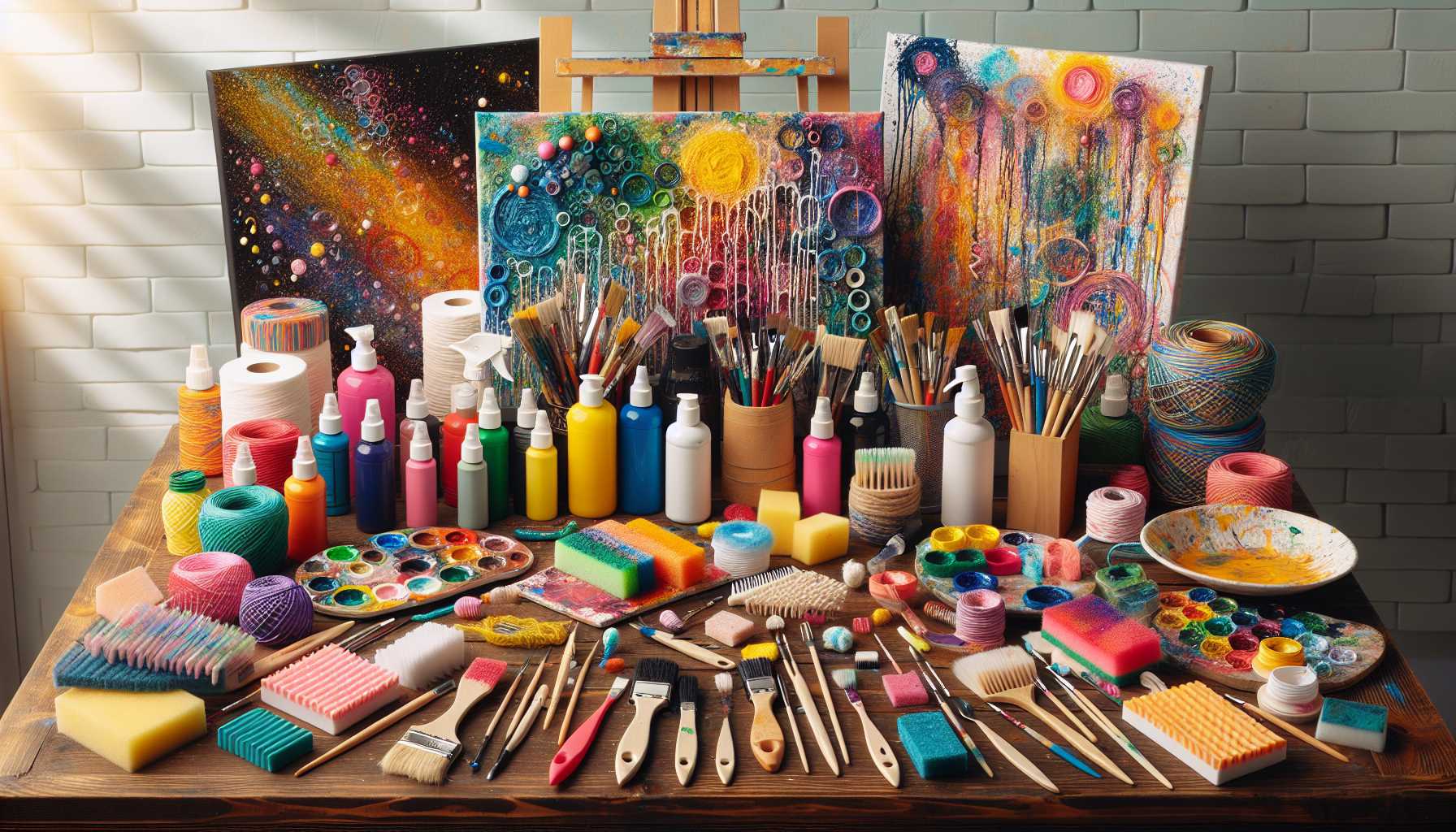 15 Fantasievolle Wege, ohne Pinsel zu malen - Kreative Maltechniken