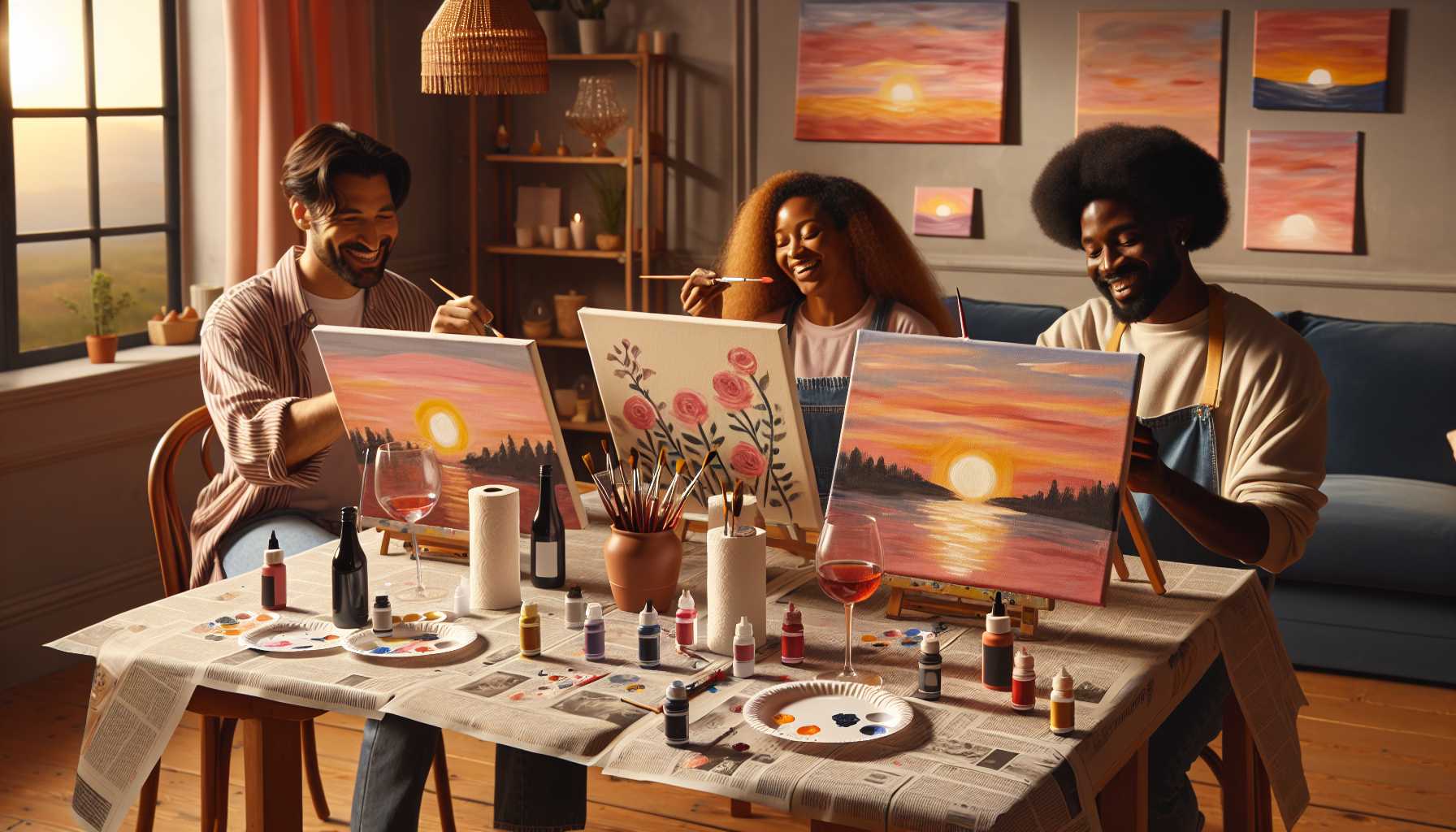 DIY Mal-und-Trink-Aktivitäten für Zuhause: Kreative Ideen für gesellige Malabende