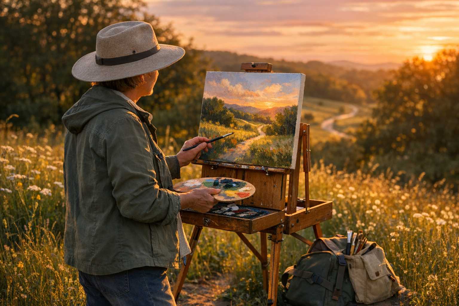 Das Wesen der Natur einfangen: Plein-Air-Techniken meistern