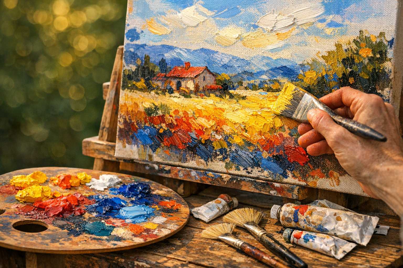 Impressionistische Pinselführung meistern: Techniken der Impressionistischen Bewegung