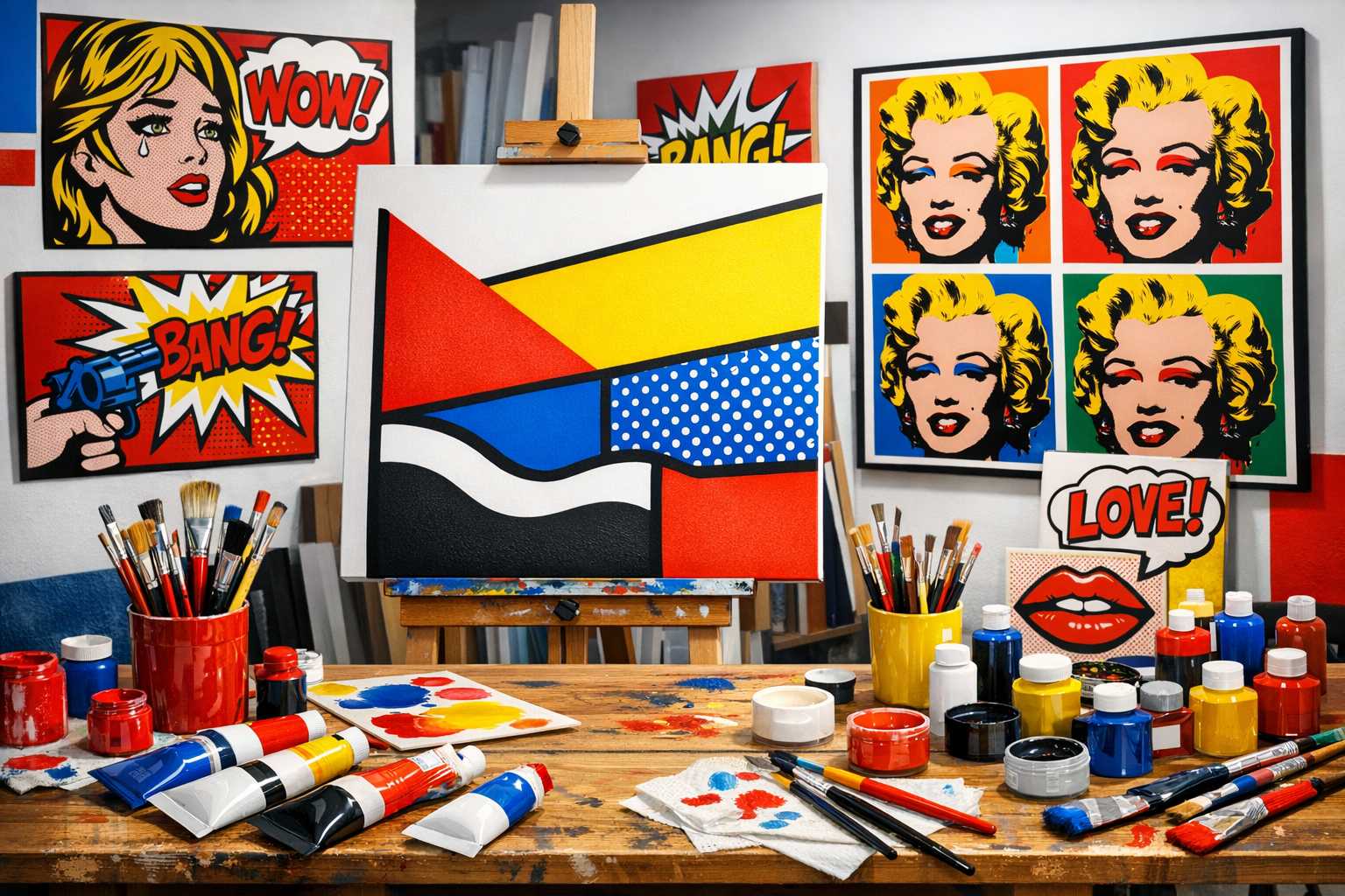 Ein Leitfaden zur Pop-Art-Malerei: Zeitgenössischer Stil und Methoden