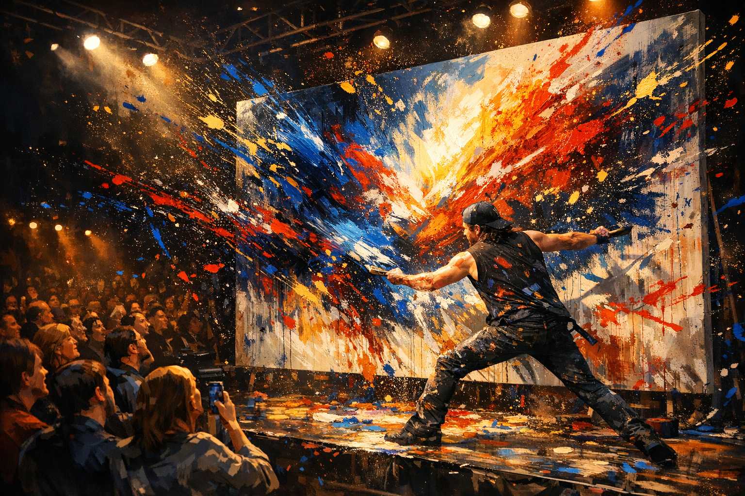 Performance Painting: Eine lebhafte Erkundung moderner Kunsttechniken
