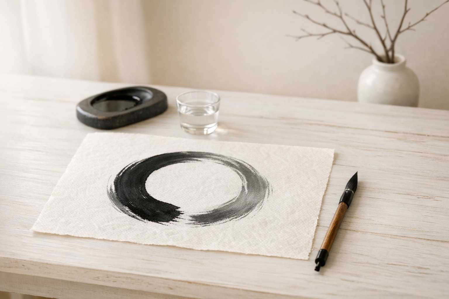 Zen-minimalistische Malerei: Gelassenheit durch Kunst kultivieren