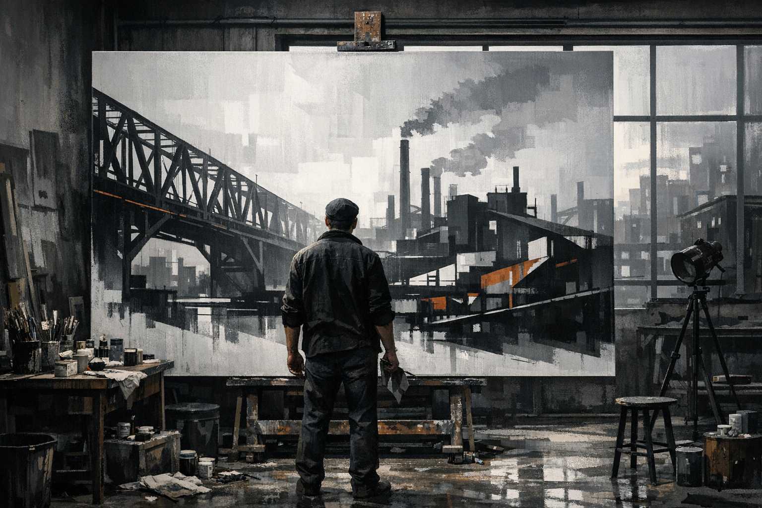 Industrielle minimalistische Kunst: Urbane Strukturen malen – Der ultimative Leitfaden